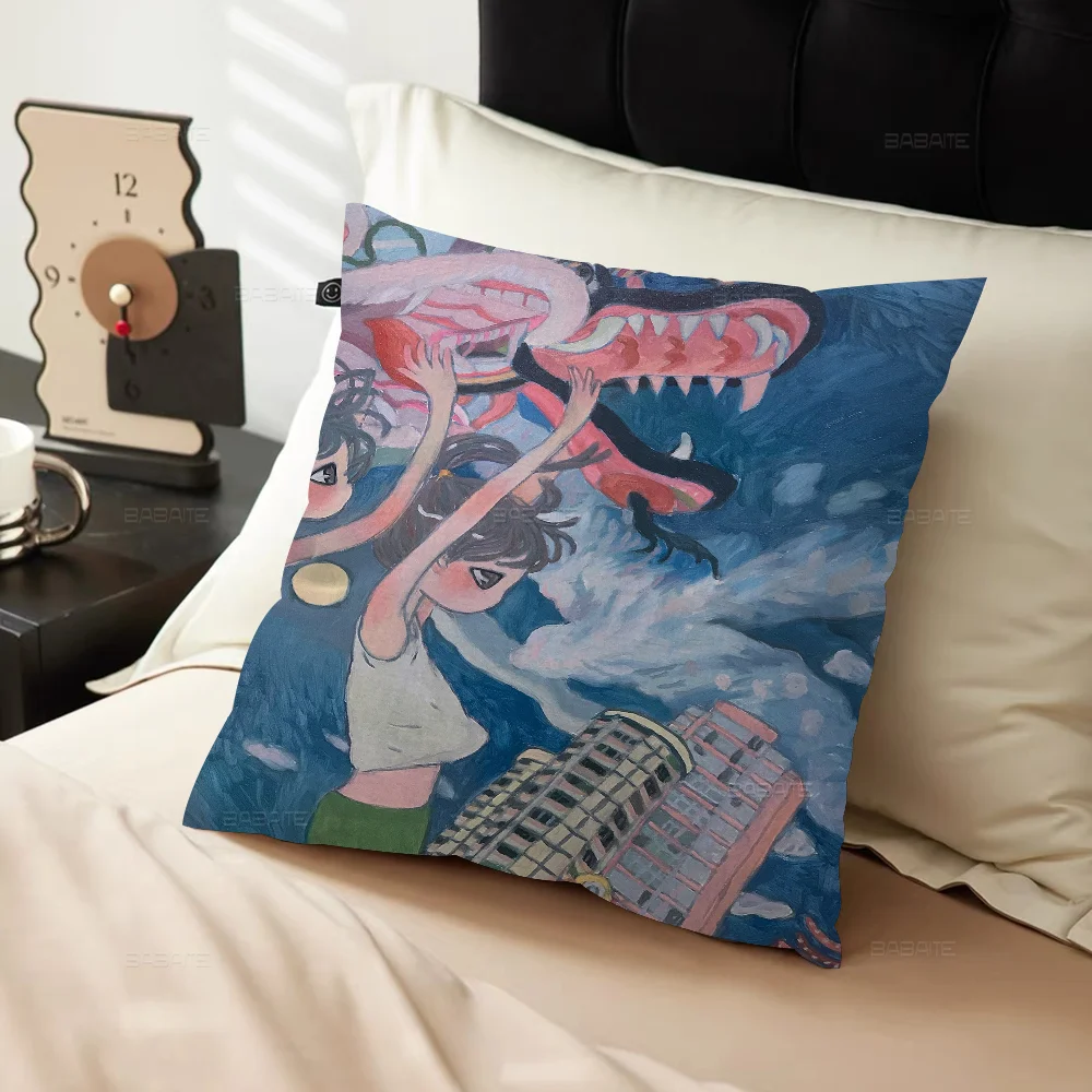 Aya Takano Cushion Cover Car Throw Pillow Case For Sofa Christmas Gift 40x40cm 45x45cm