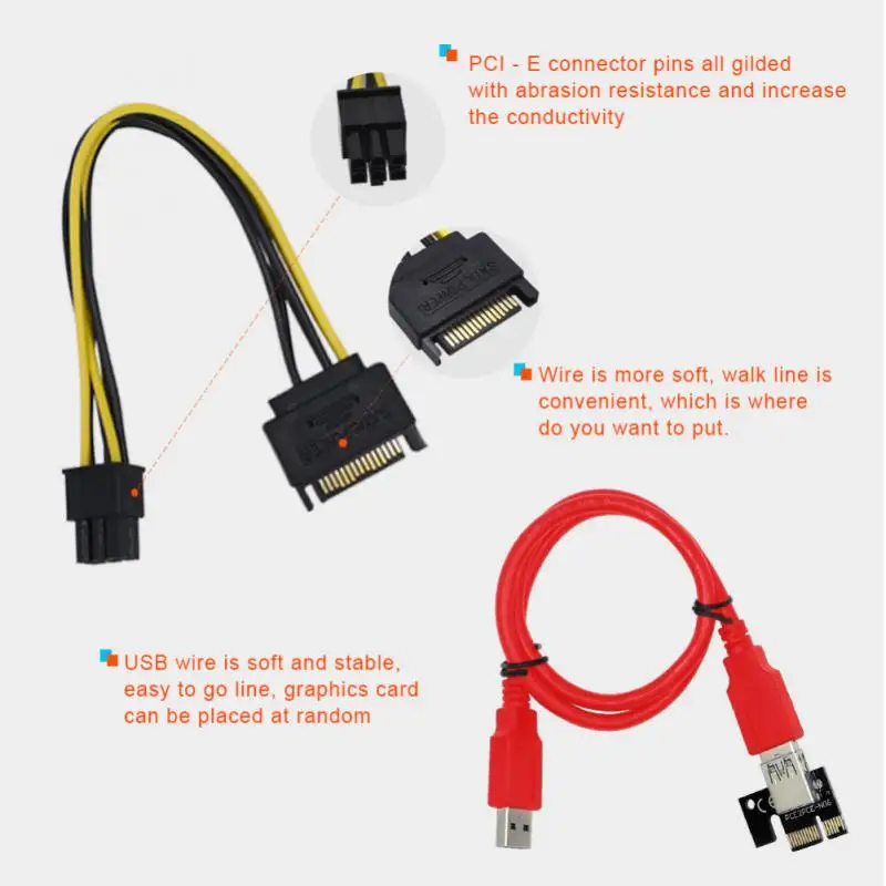 Подъемник для майнинга биткоинов 1-6 шт. фрикционный подъемник 010 PCI Express X16