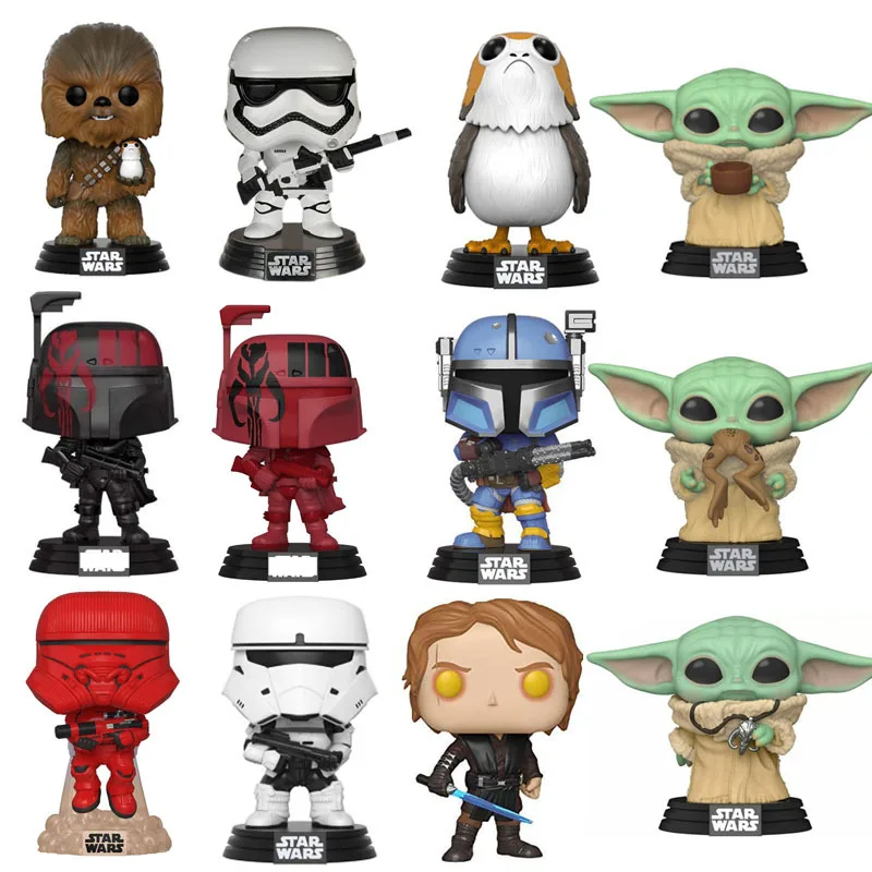 

In Stock Star Wars Chewbacca Porg Anakin Master Yoda Q Ver. Movie Collection Model Toy Anime Figure Kid Educatief Gifts