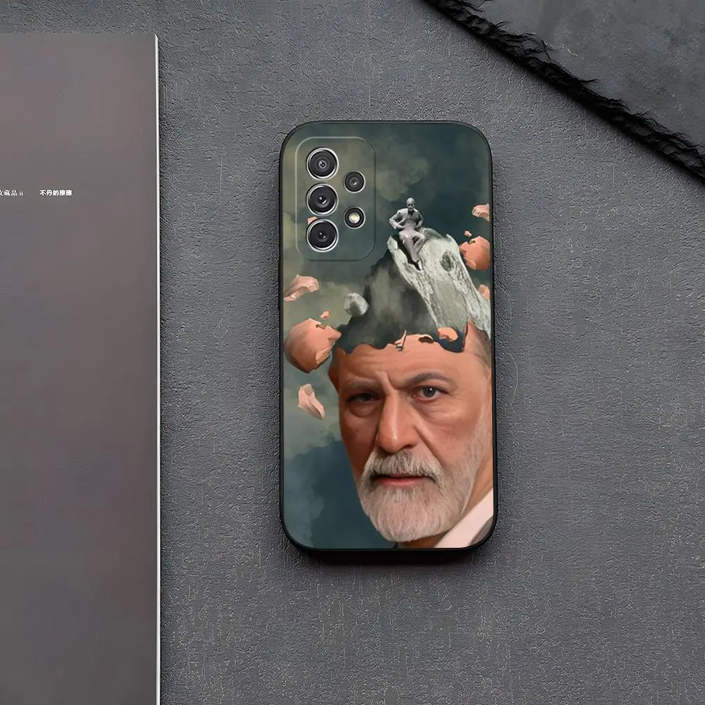Sigmund Psychoanalysis Freud Phone Case for Samsung Galaxy S24 S22 S23 S25 S21 Ultra Fe Plus M54 A16 A34 A54 A24 A52 A53 Coque