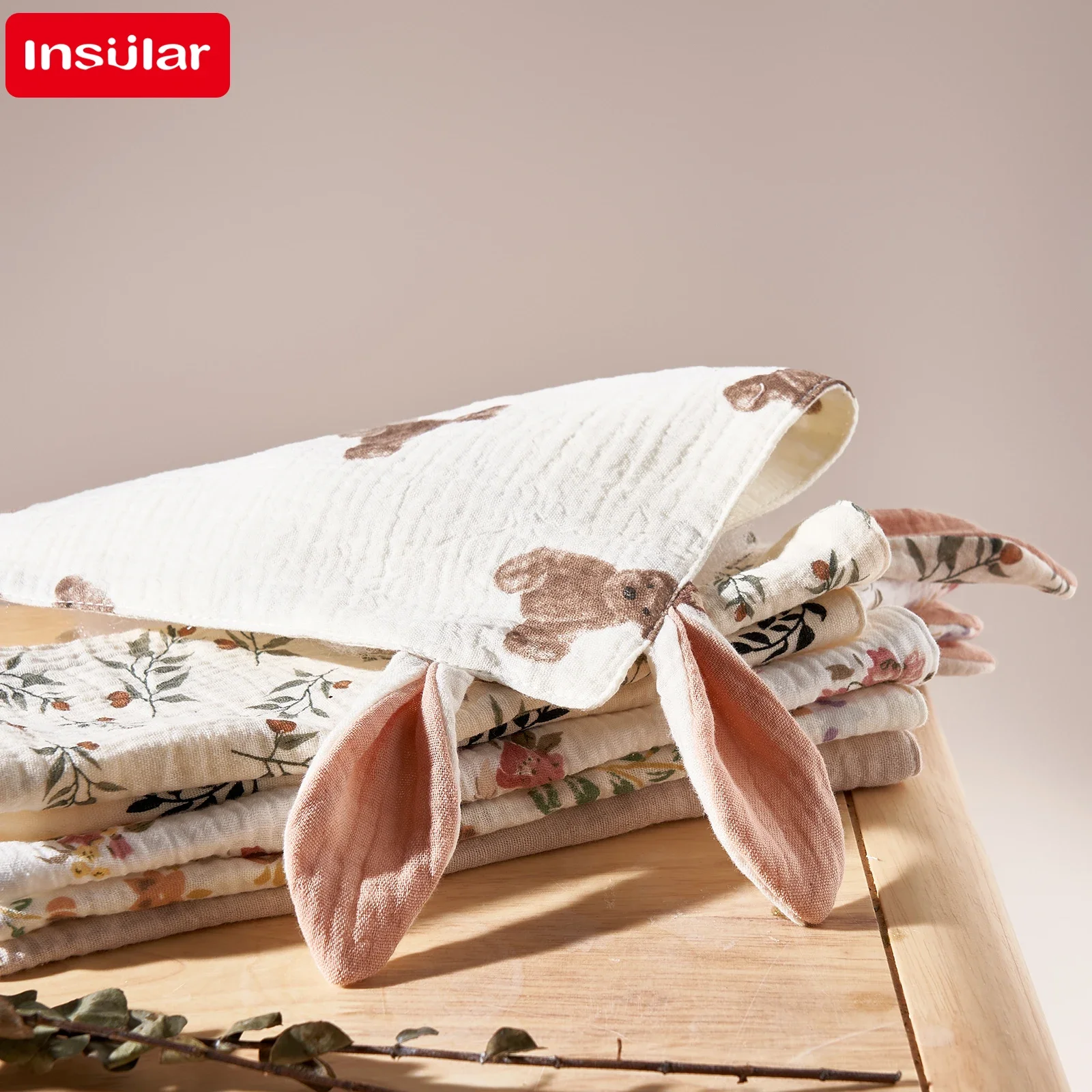 Детские слюнявчики муслиновые салфетки с мультяшным принтом слюнявчик для