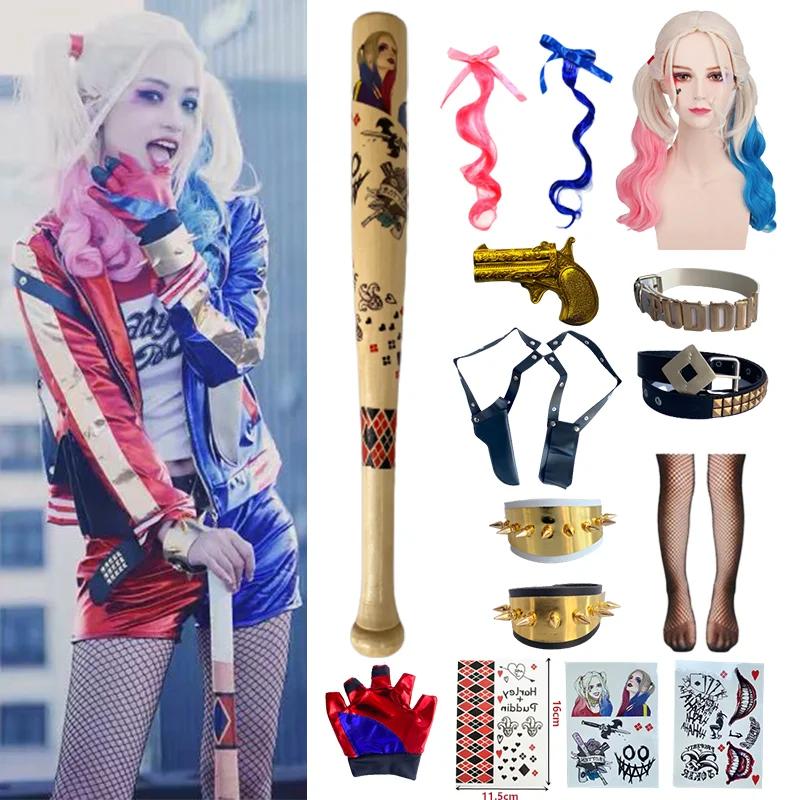 Костюмы для косплея Харлин хинцель взрослых и женщин куртка брюки девушек из