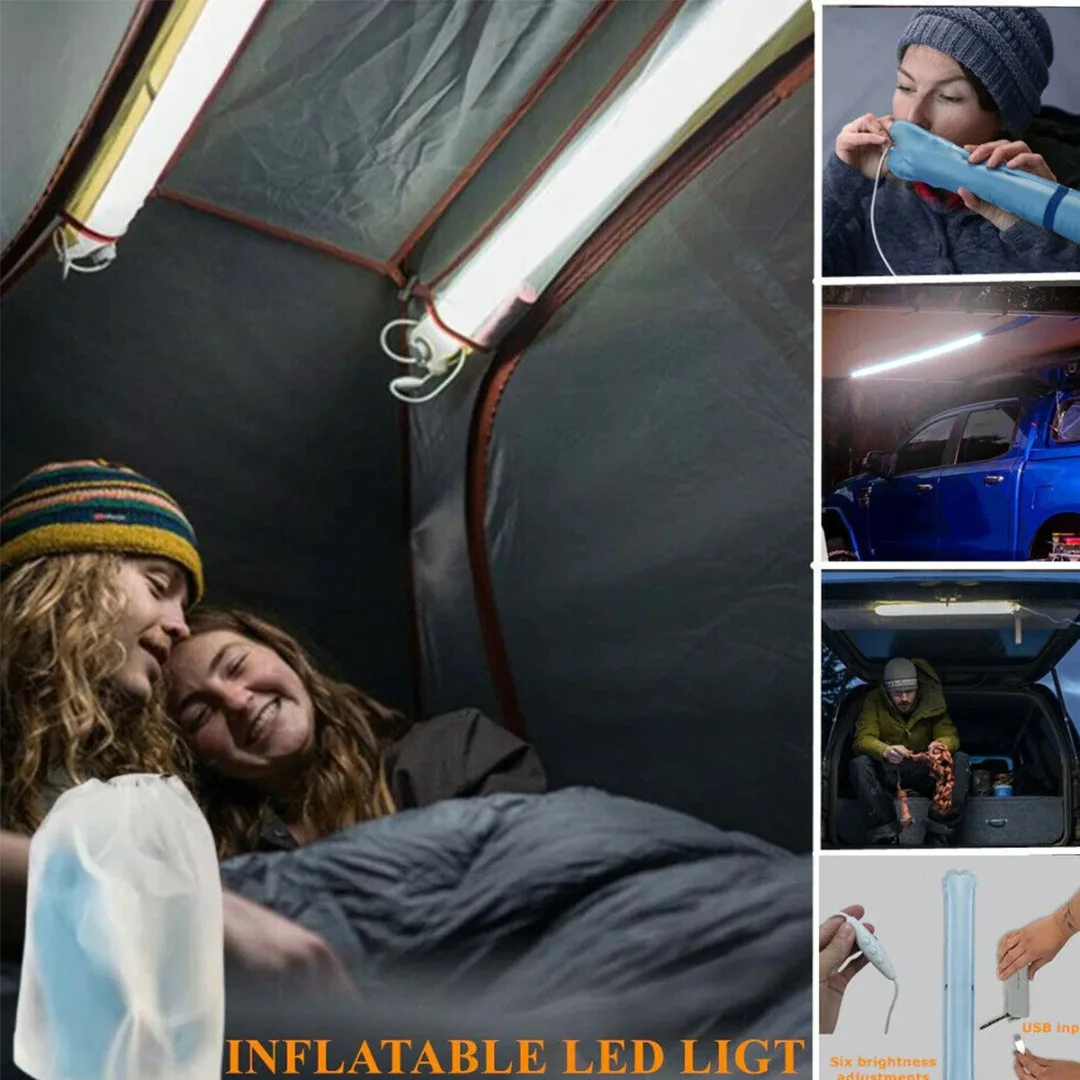 Надувной светодиодный светильник портативный фонарь для палатки с зарядкой от USB