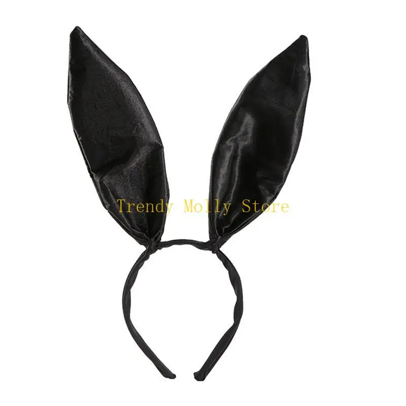 Фото N5KB Bunny Ears Ушная повязка на головокружение Satin Hop Hoop Bunn №5