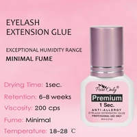 8ml professional eyelash extension glue 1 second fast drying black strong adhesive glue for false eyelashes private label korea