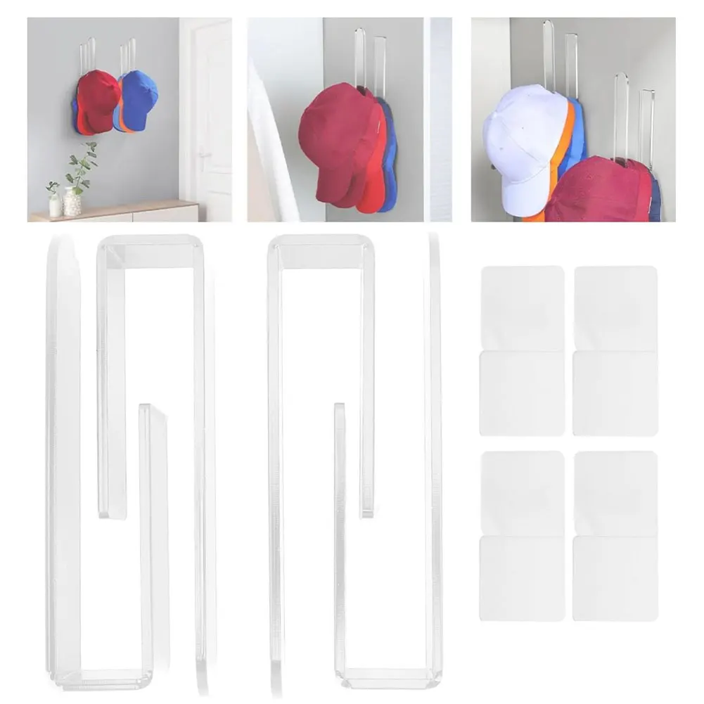 Настенный крючок для шляпы прочный клейкий держатель бейсбольной органайзер