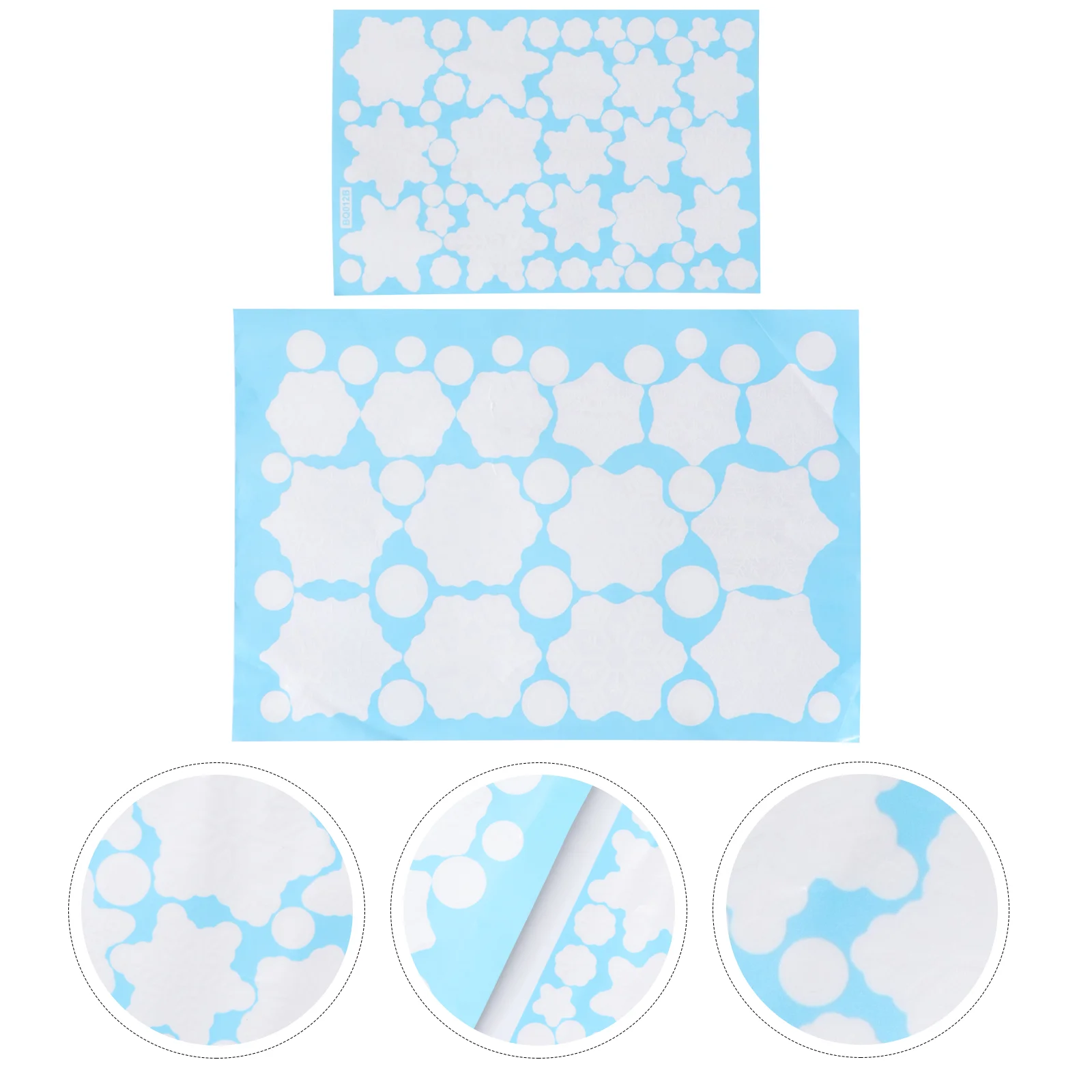 

2pcs Window Sticker Sturdy Prime Christmas Sticker for Home Shop