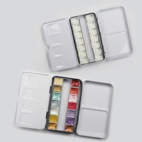 colorful empty watercolor paints tins box palette painting storage paint iron box for art supplies