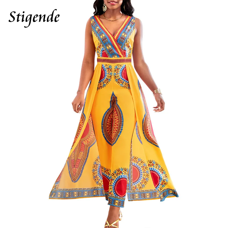 

Женский комбинезон с V-образным вырезом, без рукавов