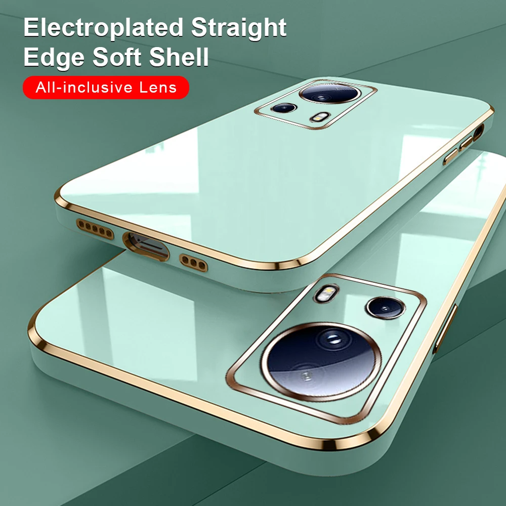 

Mi Camera 13 Xiaomi 13lite 2023 Protect Fu Plating Soft Light 13 Cover For Lite Case Square 6.55 Xiomi