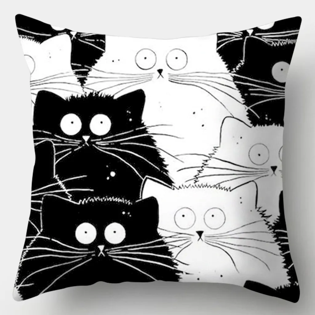 

Наволочка с котом, полиэстер, Любовь