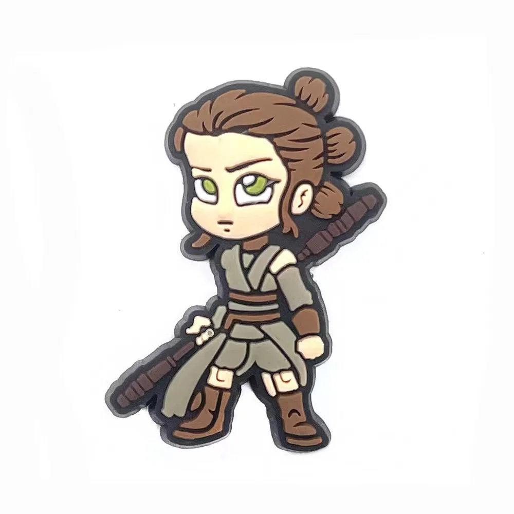 New 1pcs Cartoon Shoe Charms Anime Demon Slayer PVC Shoe Accessories Decoration Fit Croc Clogs Jibz Party Kids X-mas Gifts