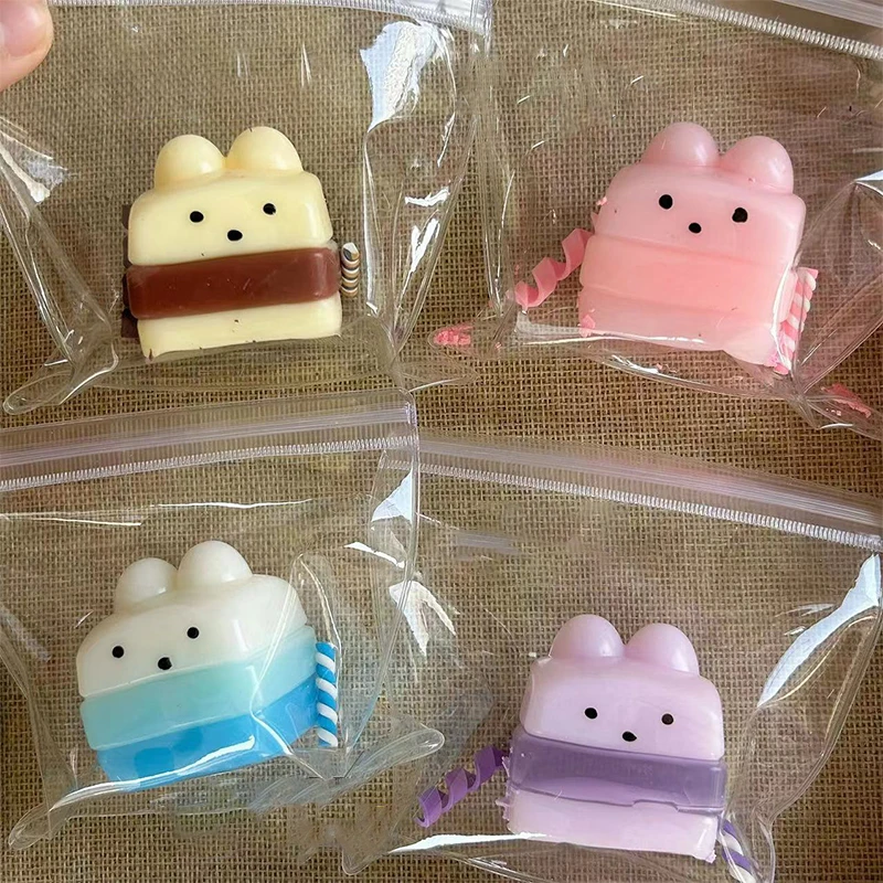 Мультяшный кролик сэндвич игрушка для снятия стресса медленно