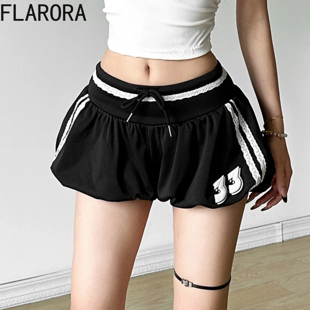 FLARORA Ретро комплекты из двух предметов с буквенным принтом женские топы