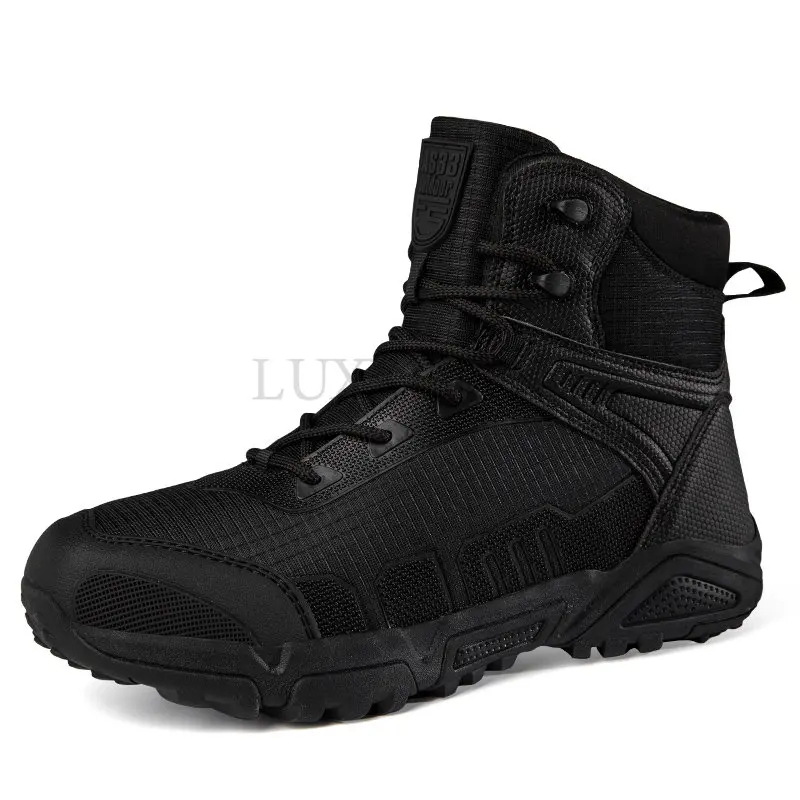 

Men Boots Tactical Military Boots Outdoor Hiking Boots Winter Shoes Special Force Tactical Desert Combat Boots Big Size CZC10509