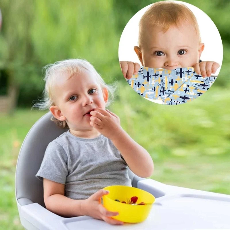 

Newborn Long Sleeve Bib Coverall with Table Cloth Cover Dining Chair Gown Saliva Towel Burp Apron