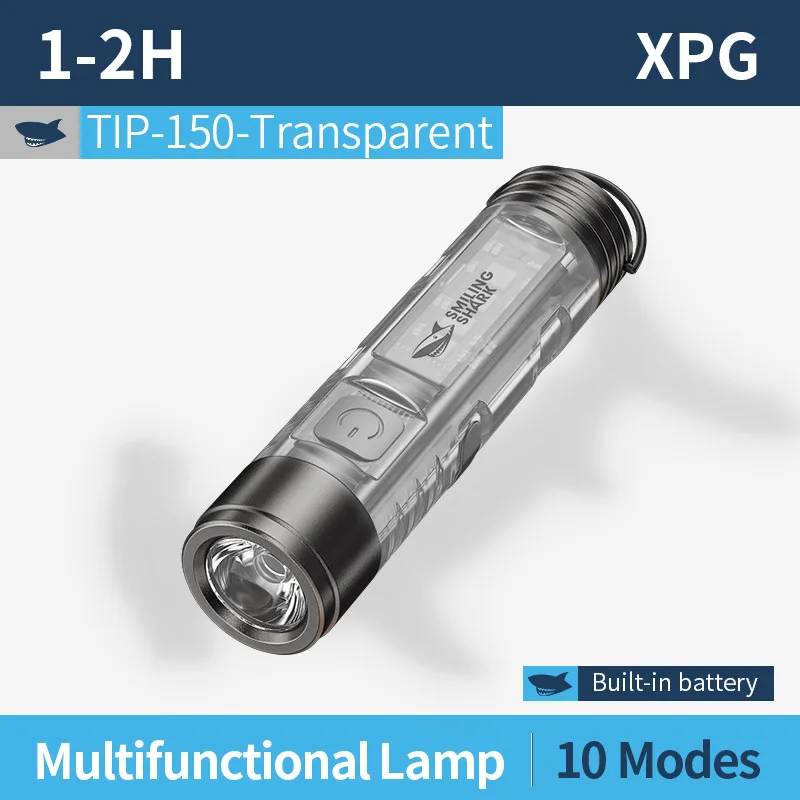 Портативный LED фонарик, 4+6 режимов, водонепроницаемый