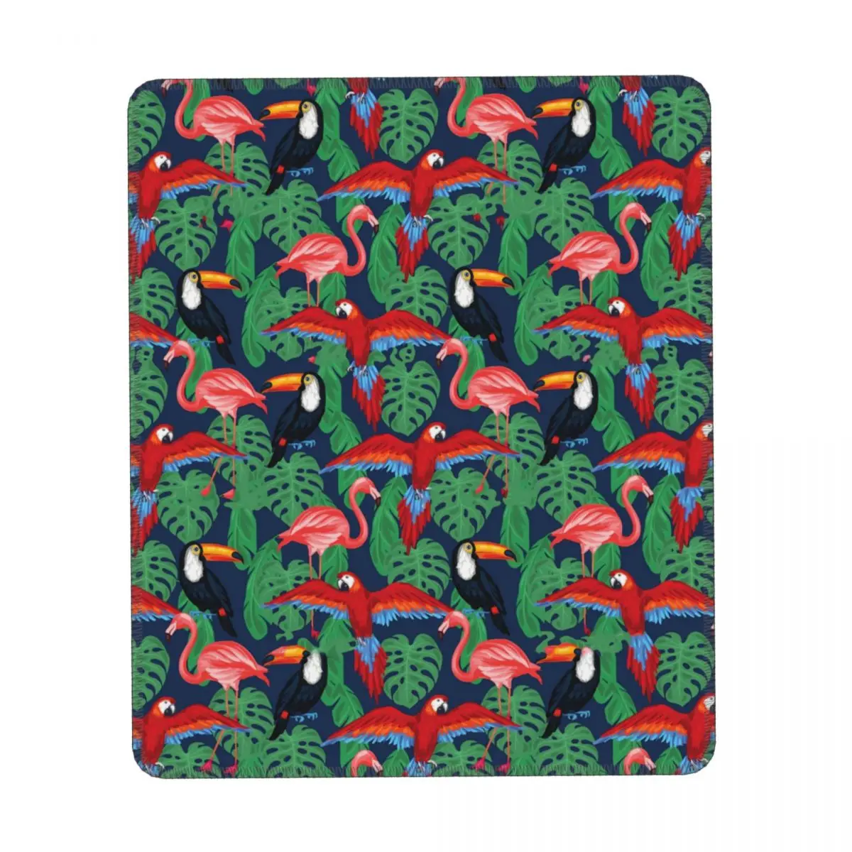 

Tropical Birds Vertical Print Mouse Pad Palm Leaves Print Desk Rubber Mousepad Vintage Non Slip Cute Mouse Pads