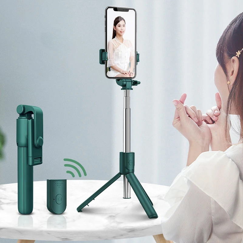 

Multifunction Bluetooth-compatible Wireless Selfie Stick Mini Extendable Tripod With Remote Shutter Fill Light For Android Phone