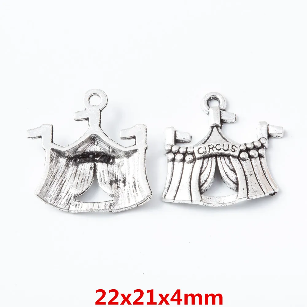 22 шт. (занавеска для кровати) винтажный металлический кулон из цинкового сплава