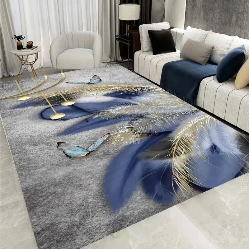 

Nordic Minimalist Style Carpets for Living Room Teenager Room Decoration Carpet For Home Rugs Thicken Non-Slip Floor Mats