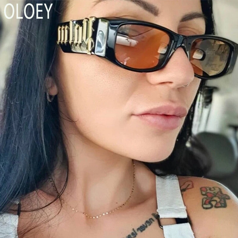 

Vintage Small Frame Square Sunglasses Women Men Fashion Luxury Brand Designer Trend Punk Hip Hop Sun Glasses For Female UV400