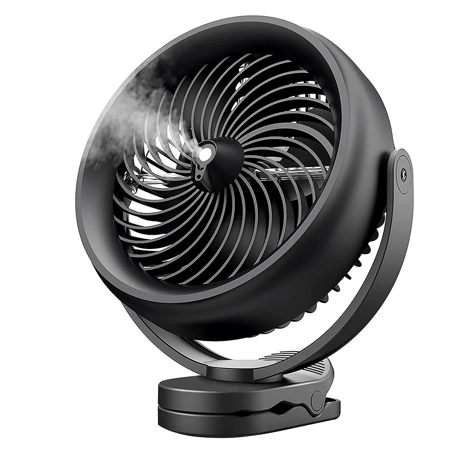 

10000MAh Battery Operated Clip on Fan, 8-Inch Desk Stroller Cool Fan, 2 Mist Modes Output with 200Ml Water Tank,3 Speeds