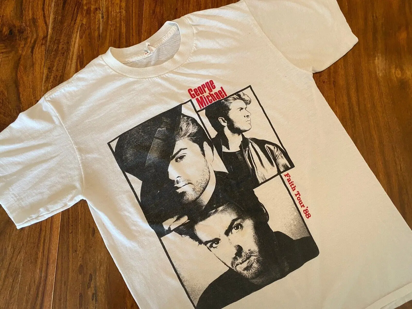 Музыкальная футболка George Michael Faith Tour 88 для концертов подарок фанатов