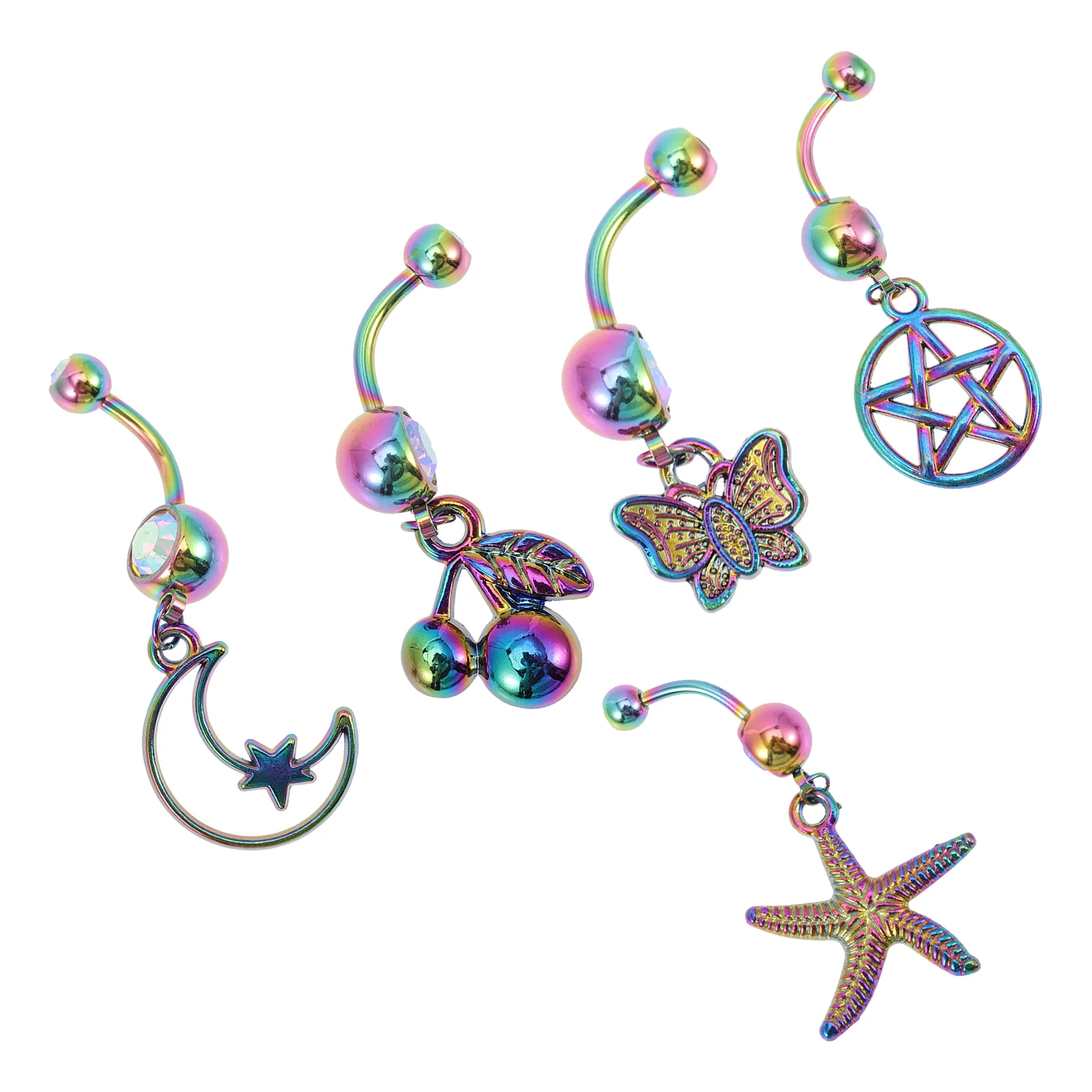 

Bellyring Navel Bars Body Jewelry Rings Barbell Button Stud Women Nose Stainless Bar Cz Opal Buttonsrhinestonegemstone Cartilage