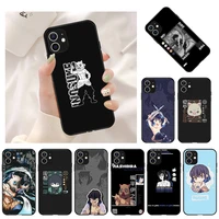 hashibira inosuke demon slayer phone case for iphone 13 11 12 pro max se 2020 mini 8 7 6 6s plus x xr xs black soft back cover