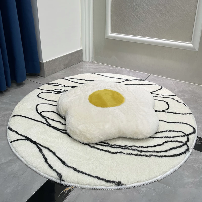 

Супермягкий плюшевый коврик в абстрактном стиле, плюшевый ворсистый ковер для спальни, ковер для отдыха, коврик для кабинета, нескользящий ...