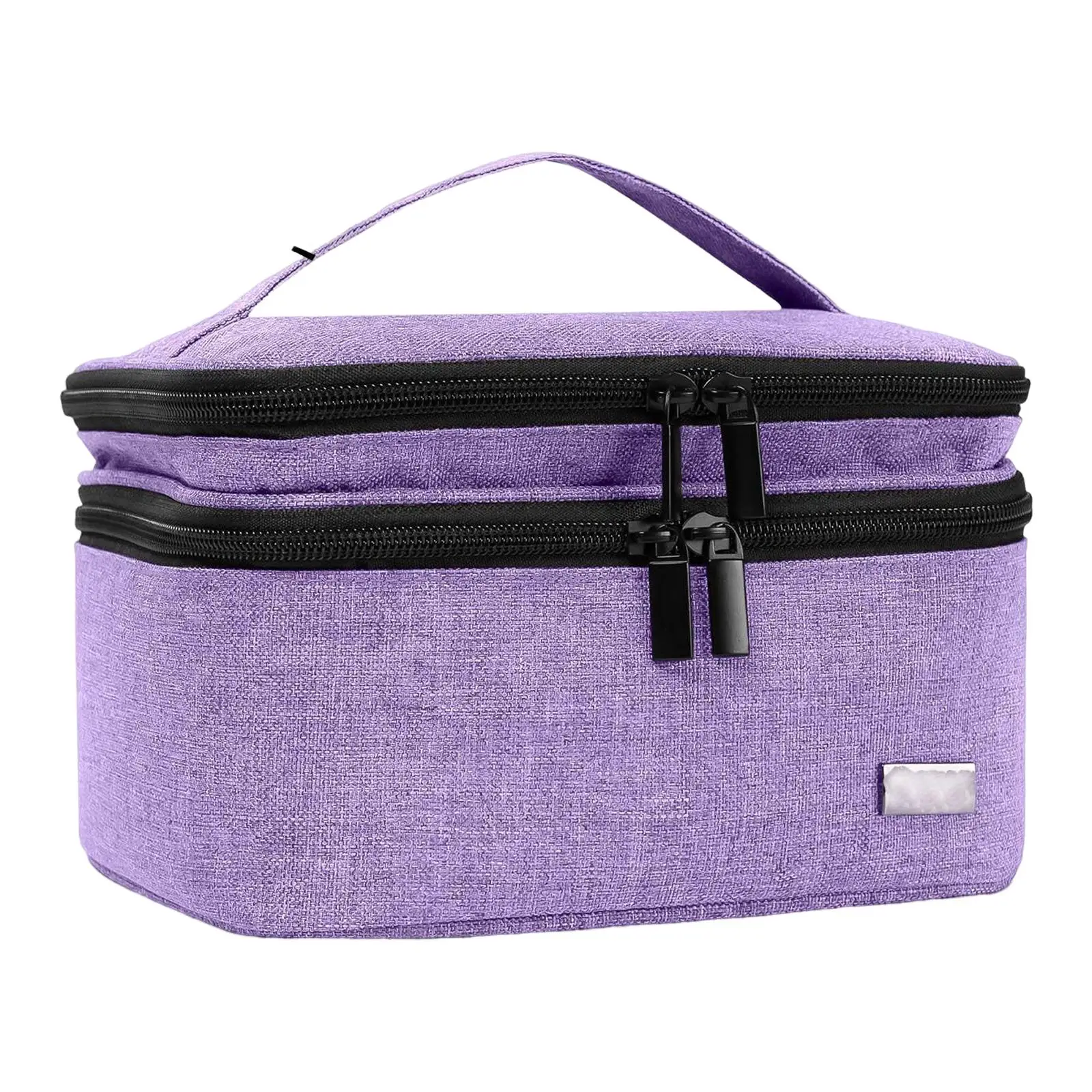 

Double Layers Nail Polish Organizer Bag Large Capacity Carrying Case Essential Oil Bag for Manicure Set Makeup Bag Travel Hotel