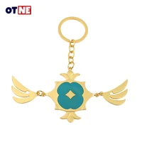 anime keychain genshin impact account anime jewelry accessories key chain bag pendant key ring gift badge keychain for backpack