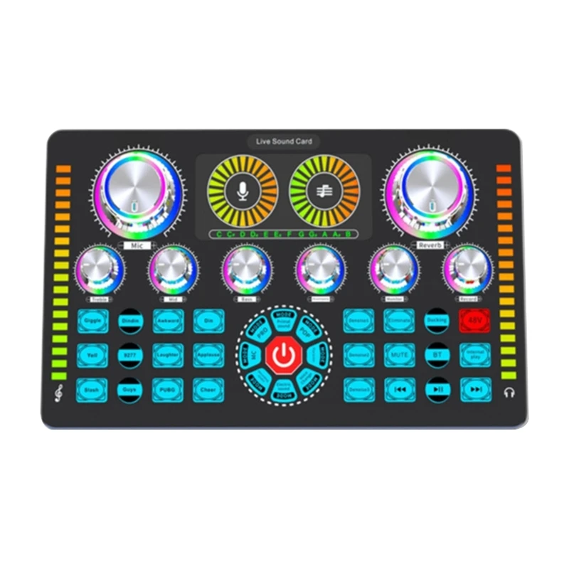 

Смеситель звуковой с шумоподавлением, миксер для компьютера, смартфона, планшета, KTV, песен, караоке DXAC