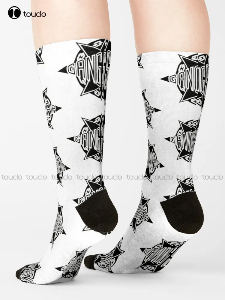 

Gangstarr Gang Starr Rap Hip Hop Black Socks Mens Colorful Socks Personalized Custom 360° Digital Print Gift Harajuku Colorful