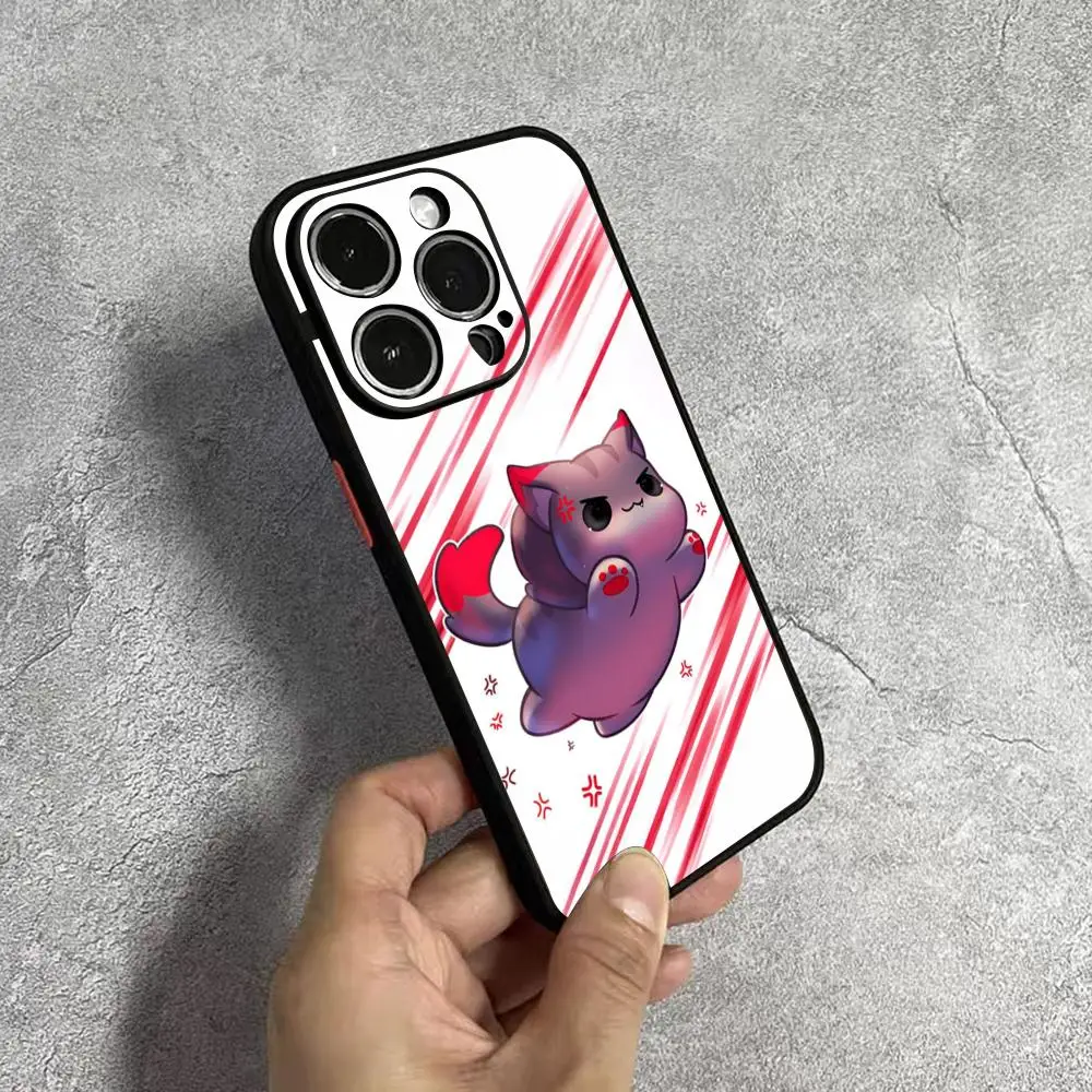 Чехол для телефона Aphmau Meow с аниме-кошками IPhone 16 15 14 13 11 12 Pro Max Mini Xs X Xr 7 8 Plus Se Cover
