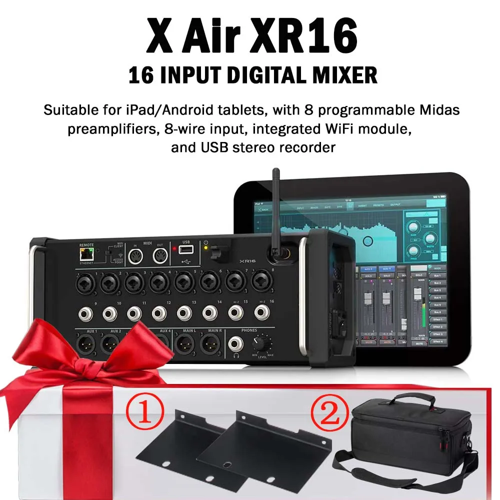 Air 1:! XR16 Professional Digital Mixer Built-in Wifi DSP Au