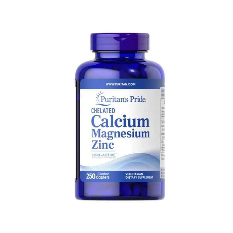

1 bottle Calcium, magnesium and zinc tablets support neuromuscular function and the immune systemBone chelationEasy absorption