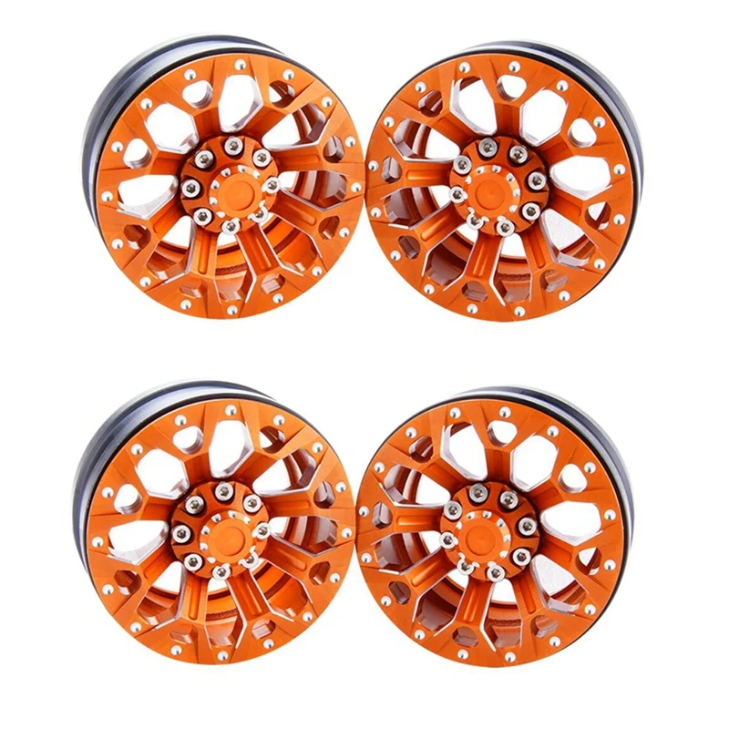 

4 шт., металлические колесные диски 1,9 дюйма для Jeep Wrangler 1/10 RC Rock Crawler Axial SCX10 II TRX4
