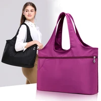 new waterproof glossy nylon women shoulder bag tote handbags female travel bags big capacity mommy mom pack tophandle bolsas