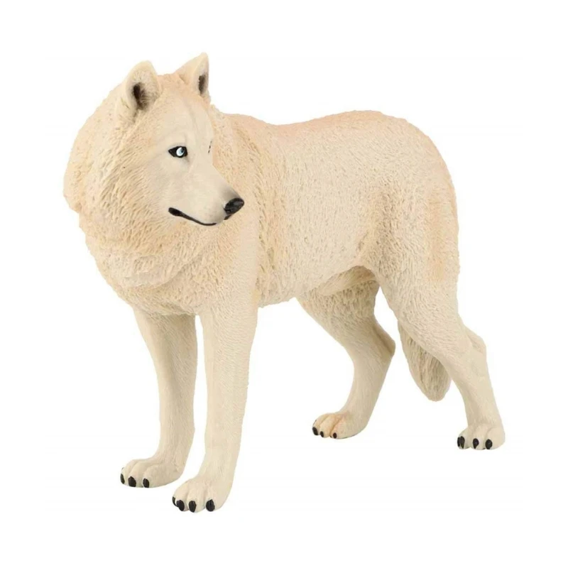 Миниатюрная фигурка волка-игрушка в подарок для украшения дома и