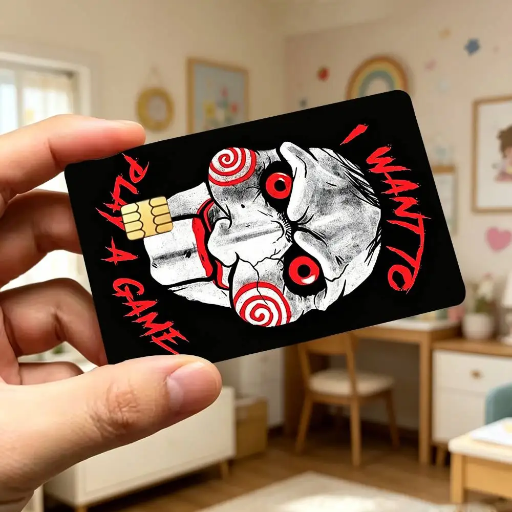 Фото Наклейки G-German S-Saw Game для кредитных и дебетовых карт, пленка-скин для банковских карт, наклейки-скины для банковских карт, для проездных на автобус и метро №4