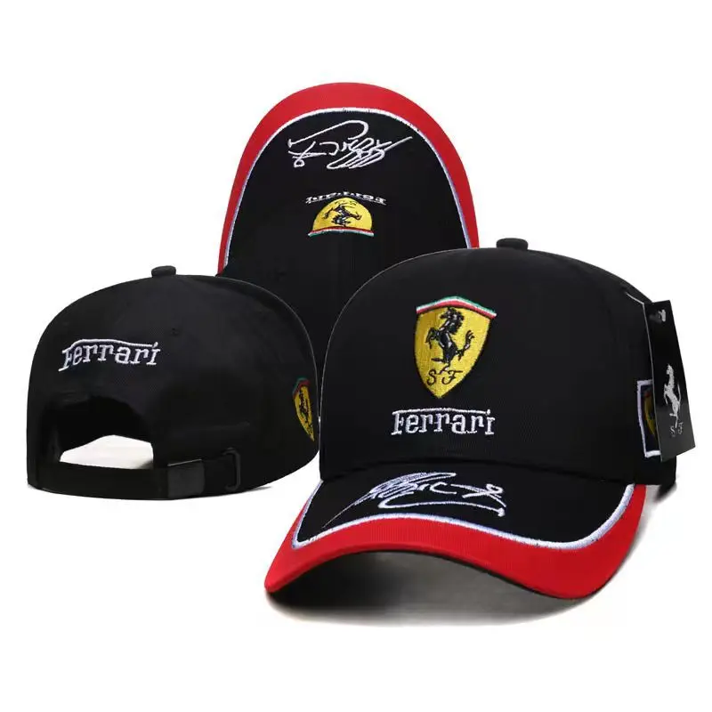 Бейсболки с логотипом для Ferraris, регулируемые повседневные хлопковые солнцезащитные шапки для мужчин и женщин, модные регулируемые Снэпбэк кепки