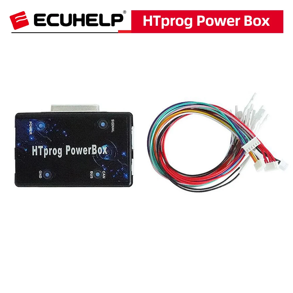 ECUHELP HTprog Power Box для OBD2 ECU Programmer Tool / Clone и т. д. Поддержка скамейки загрузки BDM