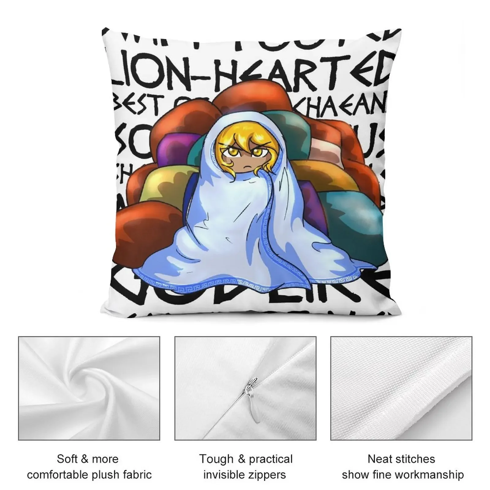 Epithets of Achilles Декоративная подушка Наволочка Рождественские спальные подушки