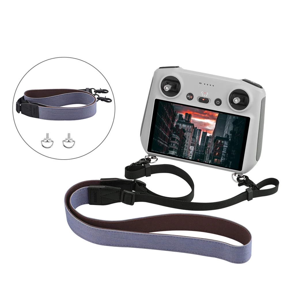 

For MINI3PRO Smart Controller High-bright Display Lanyard Neck Strap Glass Film Controller Silicone Case Set Accessories