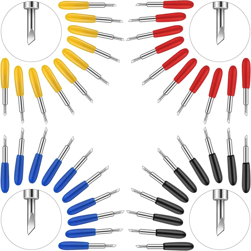 

HOT-Cutting Blades For Cricut Explore Air/Air 2 Maker Expression Fine Point Blade Tool For Vinyl Fabric Cutting Machine
