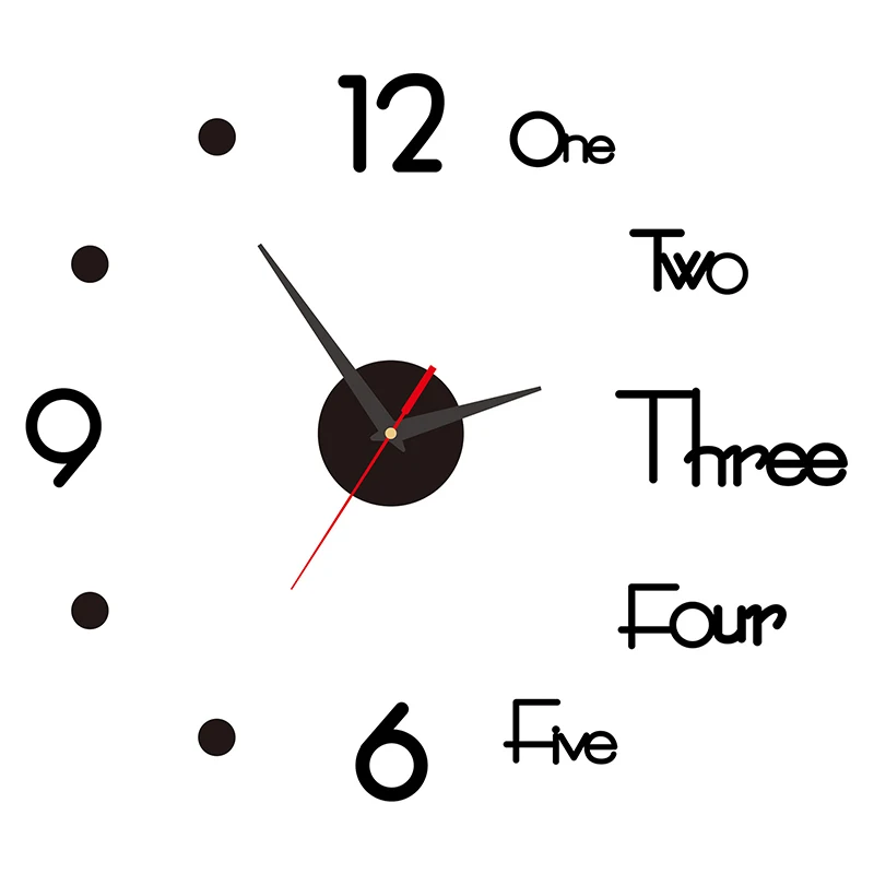 

3D светящиеся настенные часы акриловые