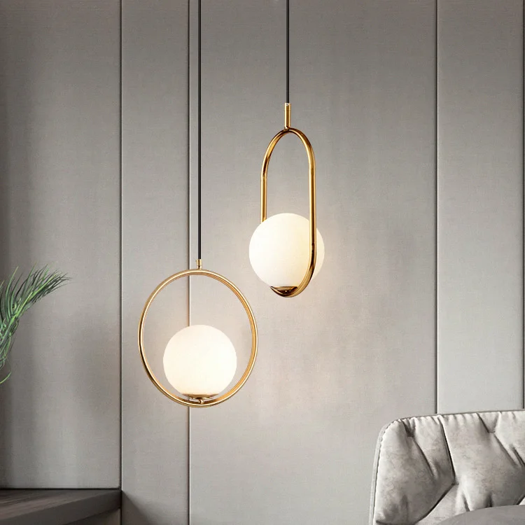 

Скандинавская светодиодная хрустальная люстра в форме шара, винтажная потолочная лампа для кухонного островка, декоративные предметы для ...