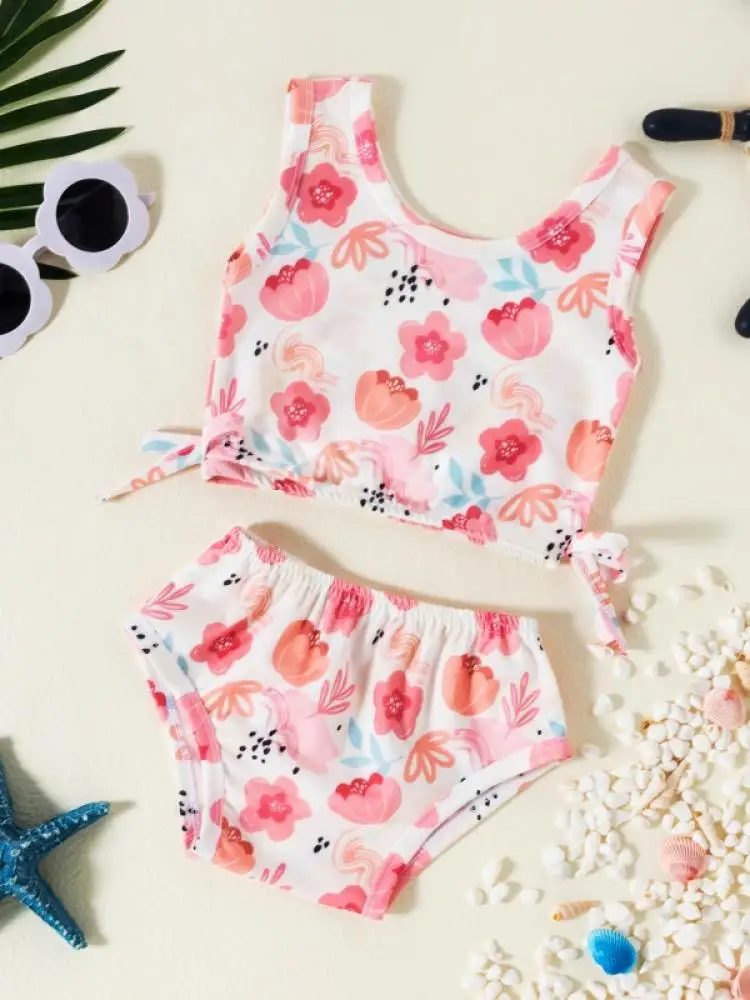 

2022 Summer New Ins European And American Girls Cute Split Bikini Girls Sweet Swimsuit